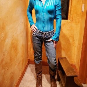 Liuce's Jeans, Sz 1, Heavily Embellished